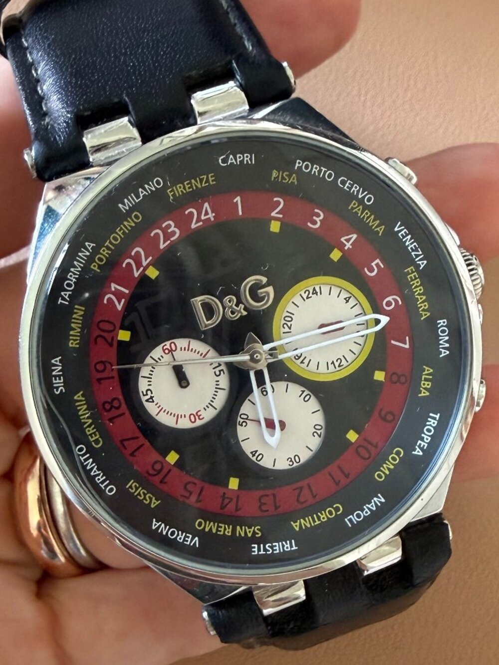 Vintage D&G Dolce & Gabbana "Unique" Men's Chronograph Watch